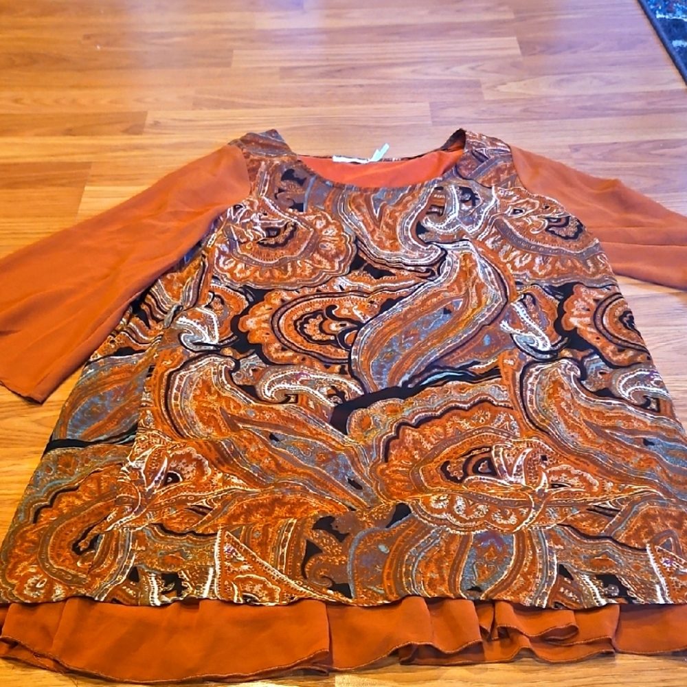 Paisley Patterned Women's Top